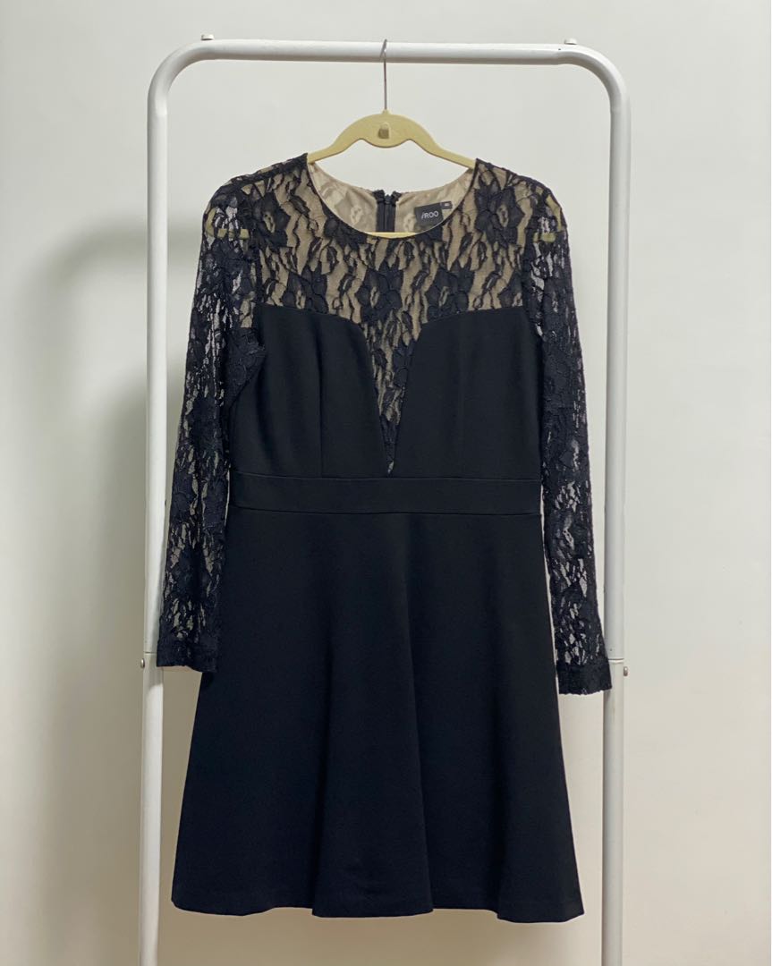 Iroo black evening dress, Women's Fashion, Dresses & Sets, Evening ...