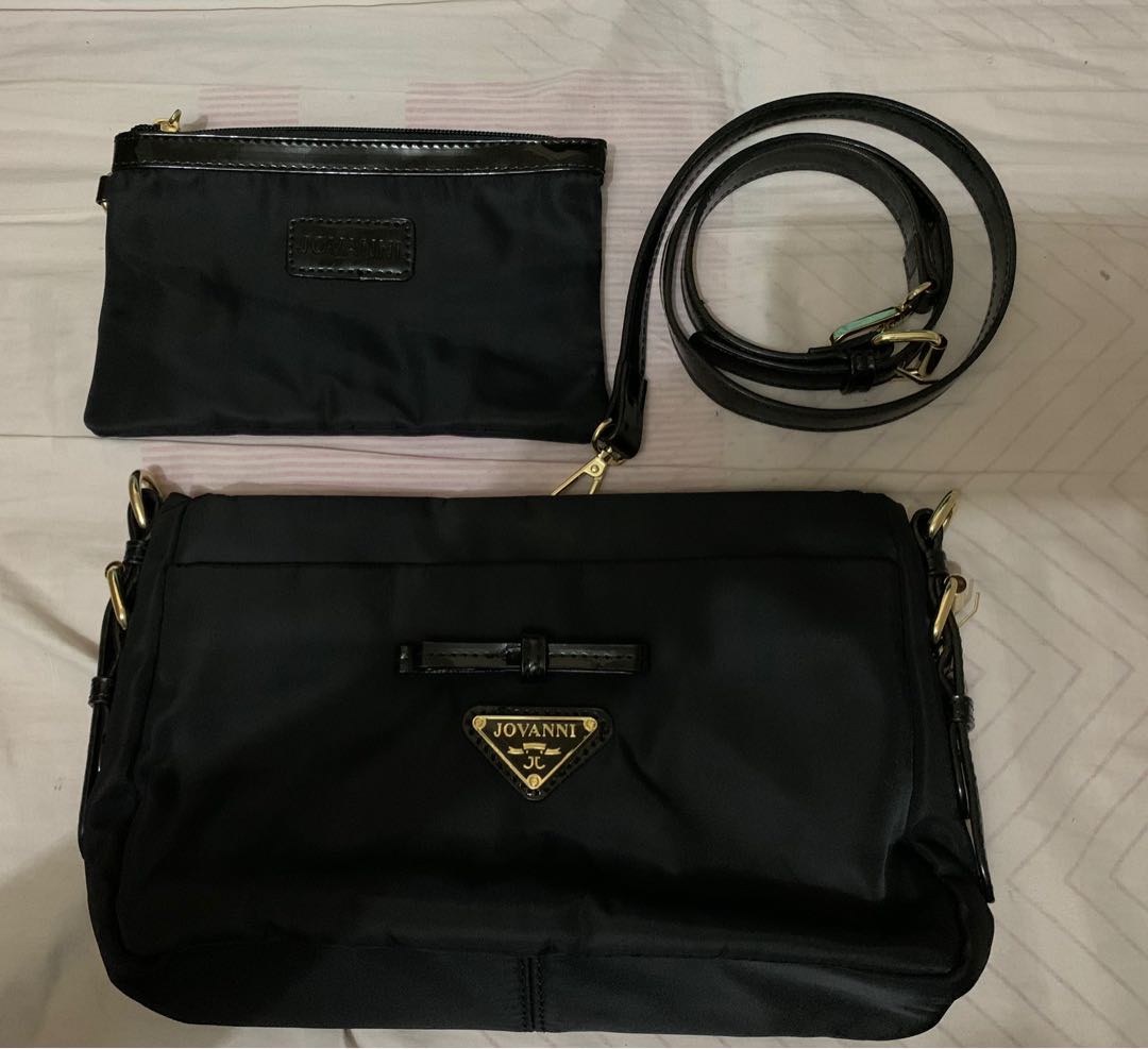 JOVANNI SLING BAG WITH POUCH Women s Fashion Bags Wallets Cross body Bags on Carousell