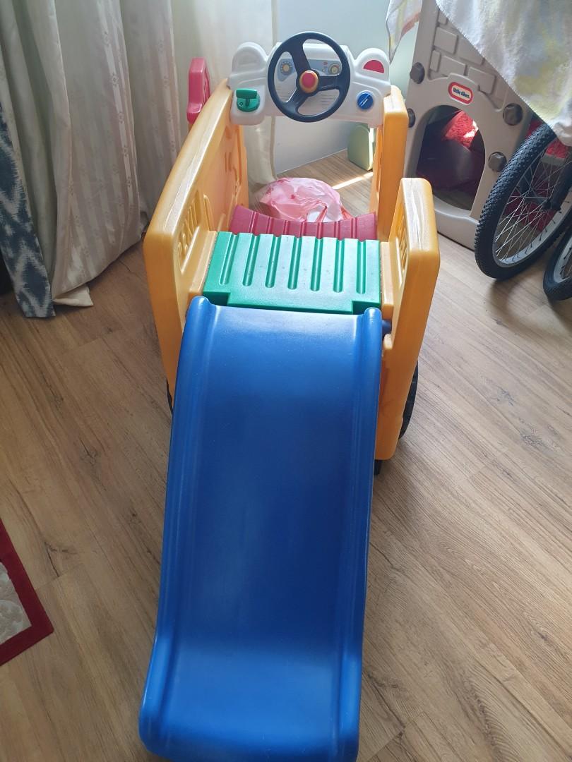 Little Tikes Bus with Slide, Babies & Kids, Toys & Walkers on Carousell