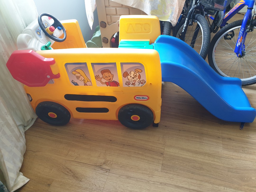 Little Tikes Bus with Slide, Babies & Kids, Toys & Walkers on Carousell