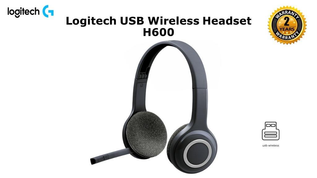 Casque Logitech H600, USB, sans Fil