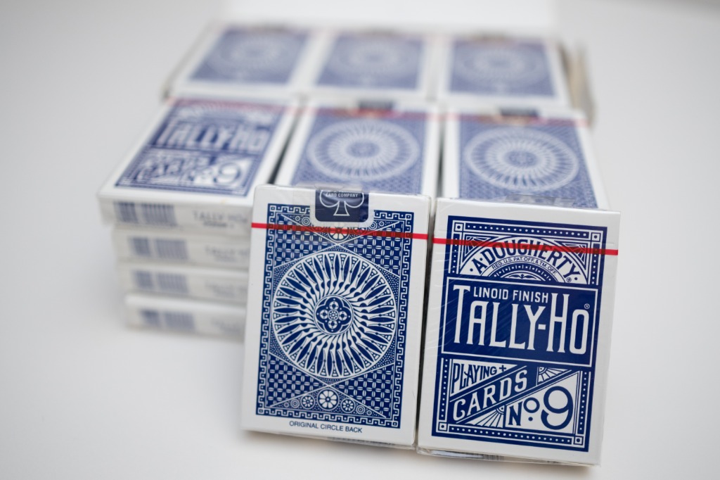 Tally-oh black circle Cincinnati ohio deck playing cards vintage 