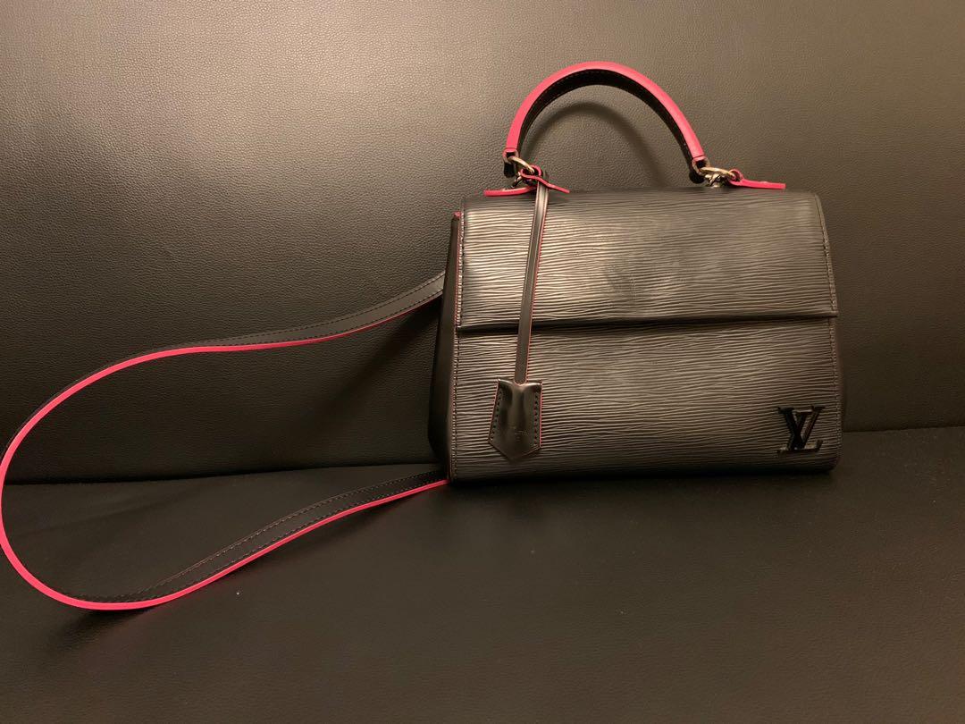 Louis Vuitton Cluny BB Epi Noir with Shiny Silver Hardware - SOLD