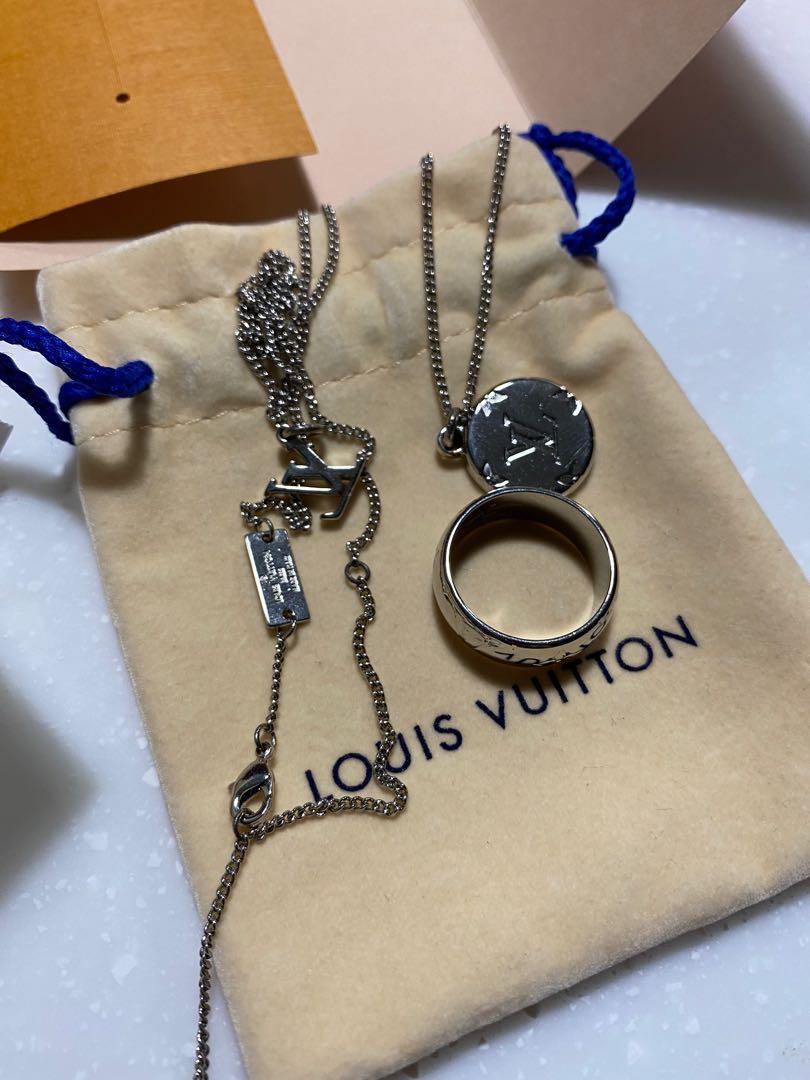 Louis Vuitton Monogram Charms Necklace - Silver, Palladium-Plated