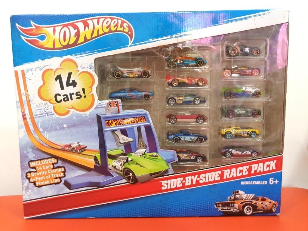 Hot wheels side hot sale by side race track