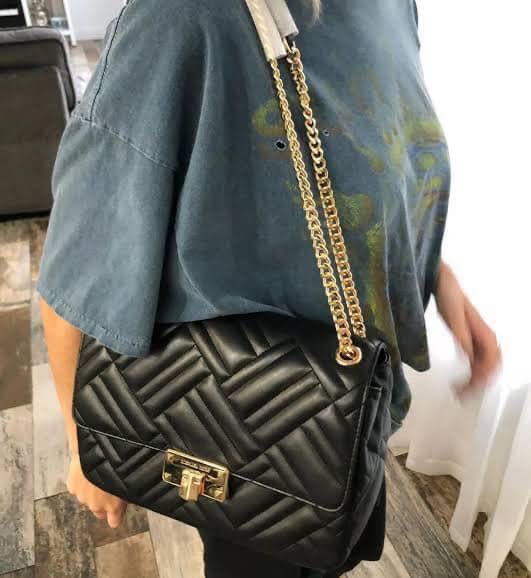 peyton large quilted tote bag