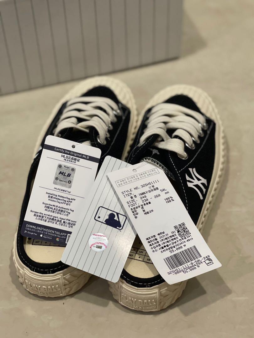 MLB Korean Play Ball Origin Mule York Yankees Shoes Black 100 ORIGINAL