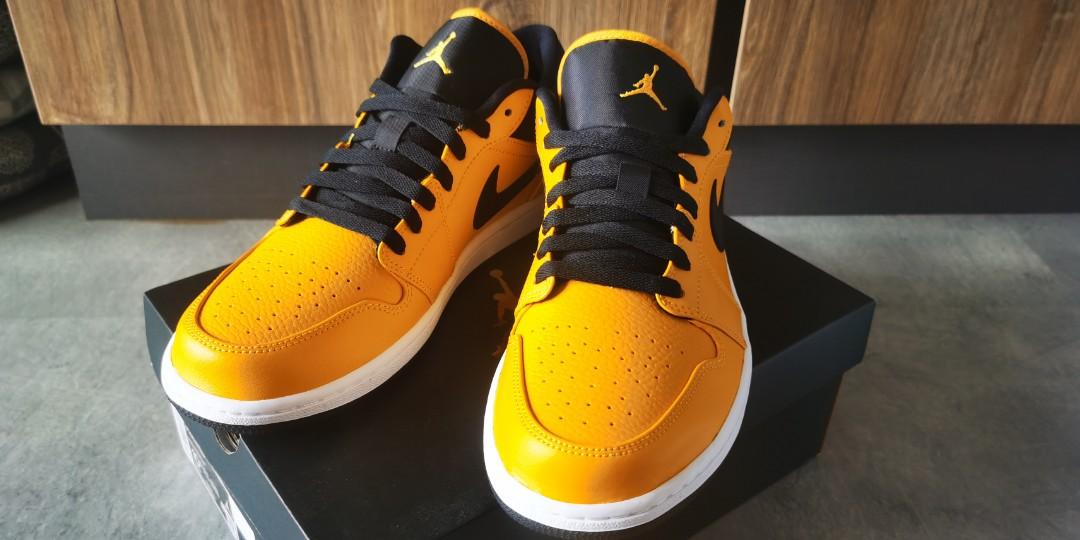 Nike Air Jordan 1 Low University Gold Black Men S Fashion Footwear Sneakers On Carousell Nike Air Jordan 1 Low University Gold Black Men S Fashion Footwear Sneakers On Carousell