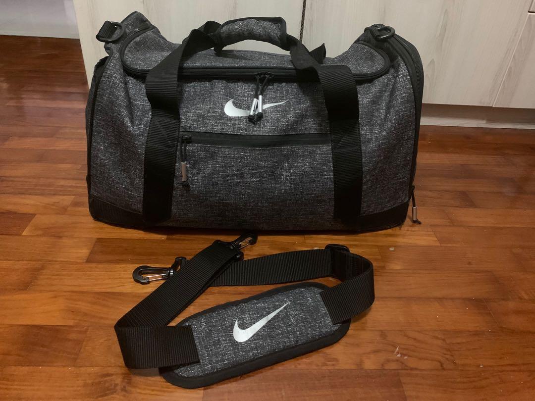 nike grey duffle bag
