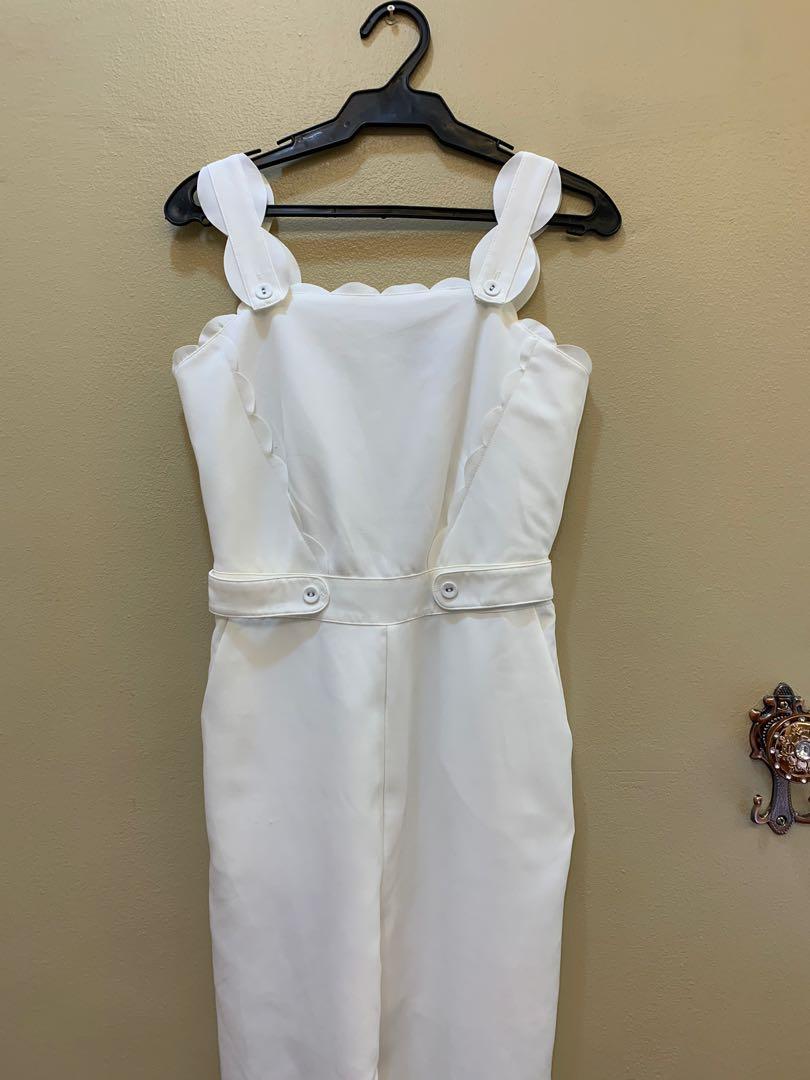 Plains and prints white jumpsuit clearance