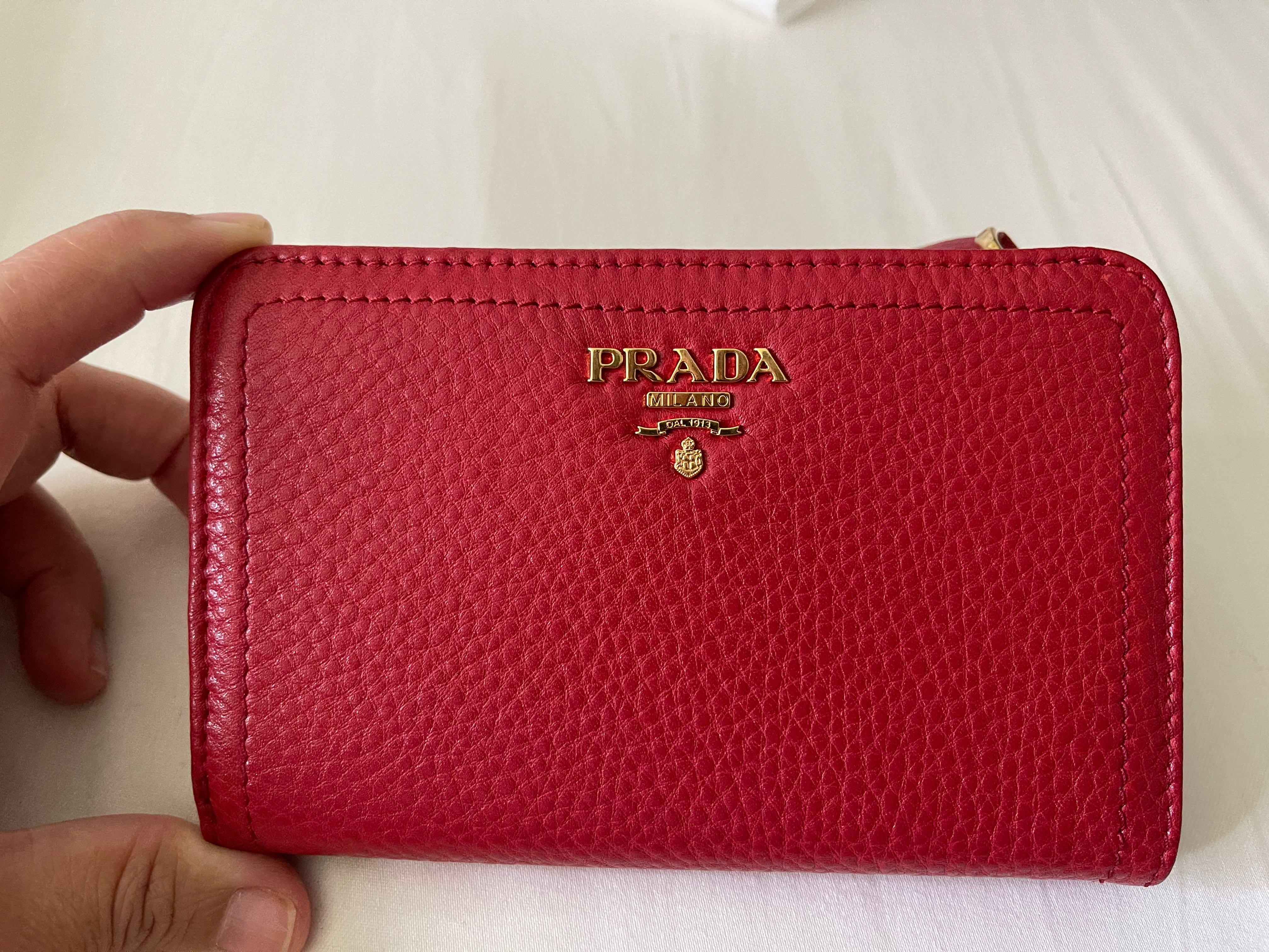 Brand New! Prada Portafoglio Lampo Wallet, Luxury, Bags & Wallets on ...