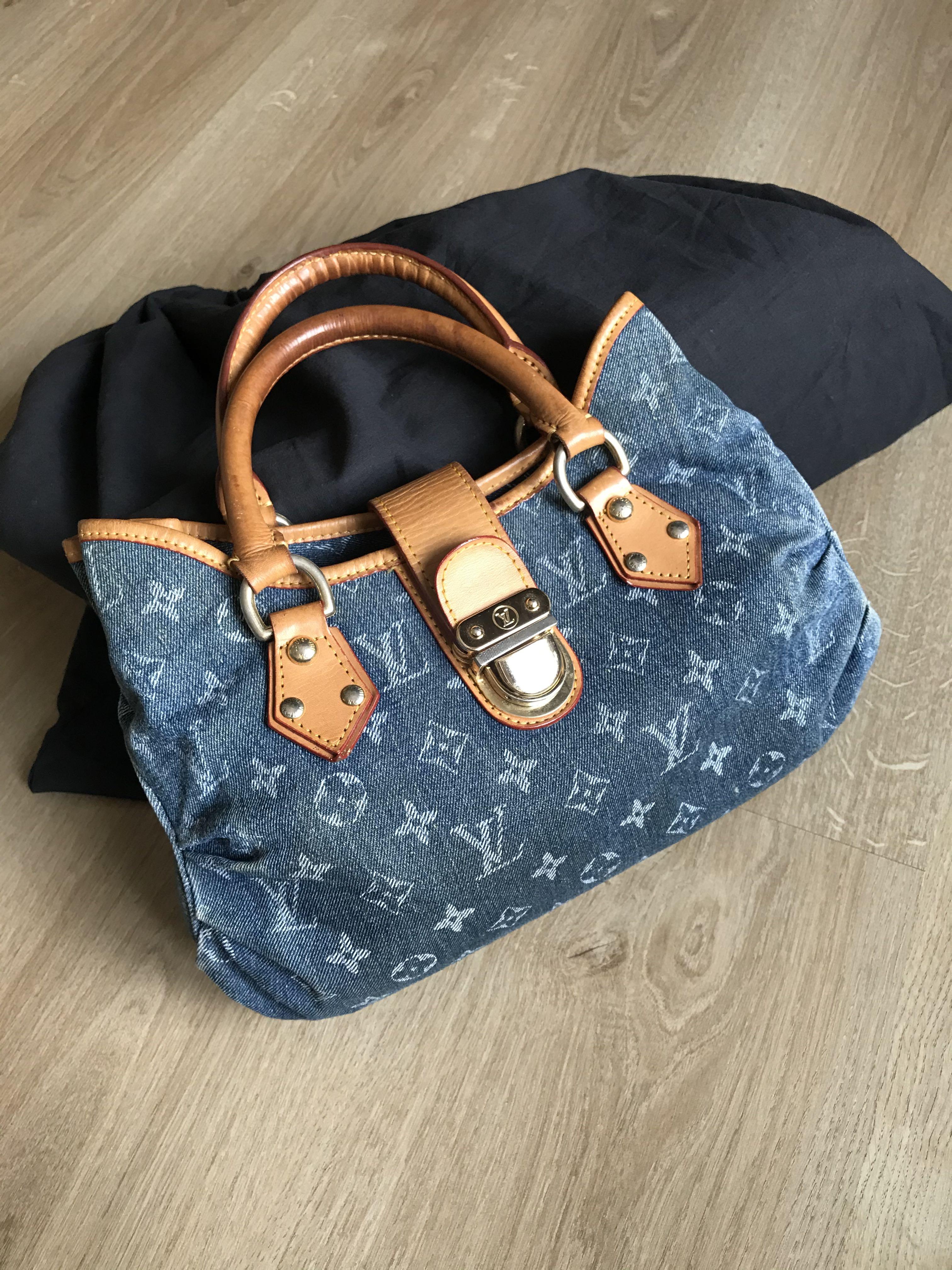 Louis vuitton sales denim bag