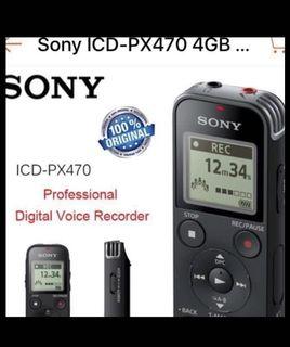 Sony ICD-PX470 4GB Audio Voice Sound Recorder MP3 Player 5.0