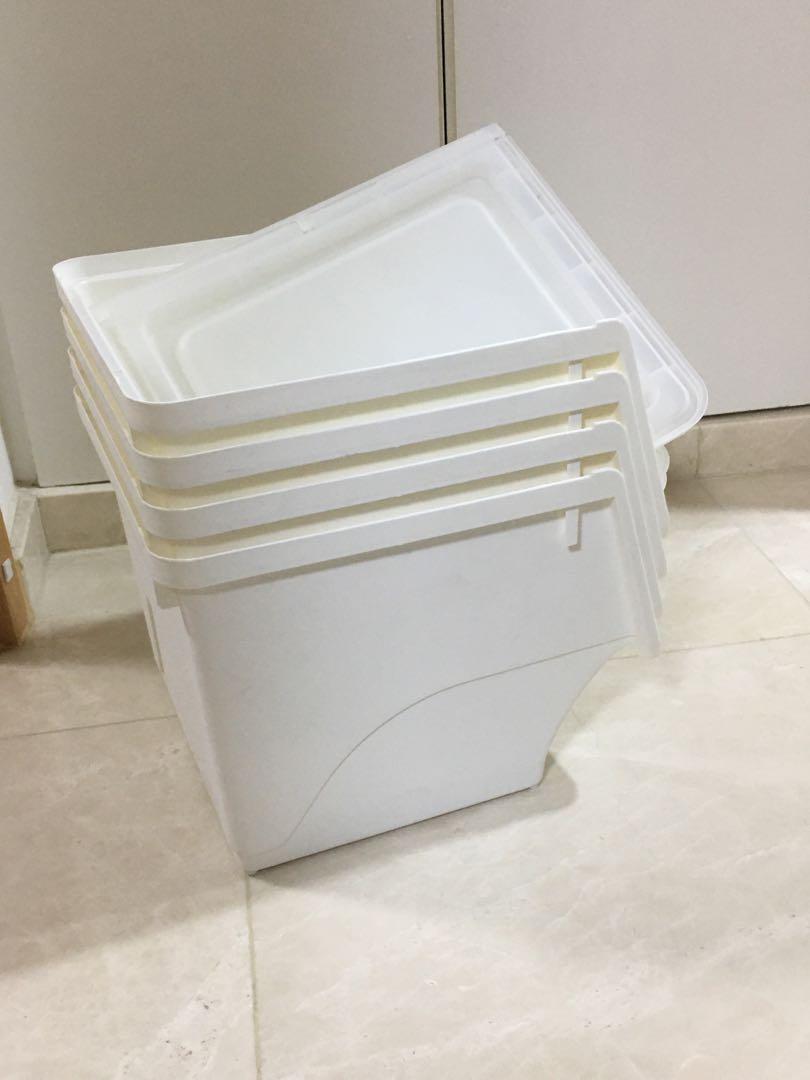 Stackable storage shelves for pantry , clothes and general storage