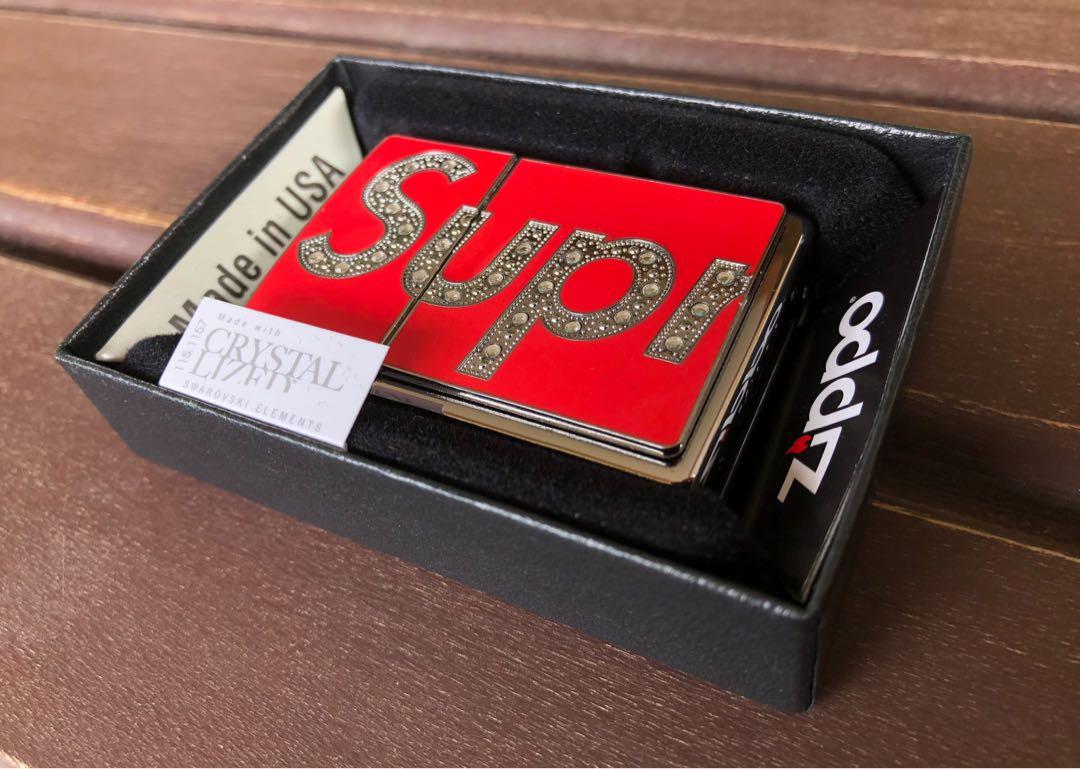 Supreme Swarovski Zippo Red - タバコグッズ