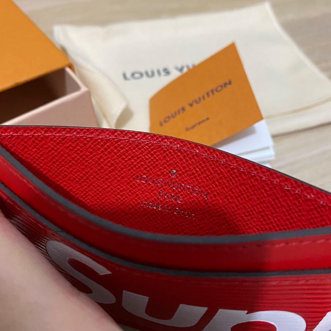 Louis Vuitton x Supreme Porte Carte Simple Epi Red – Court Order