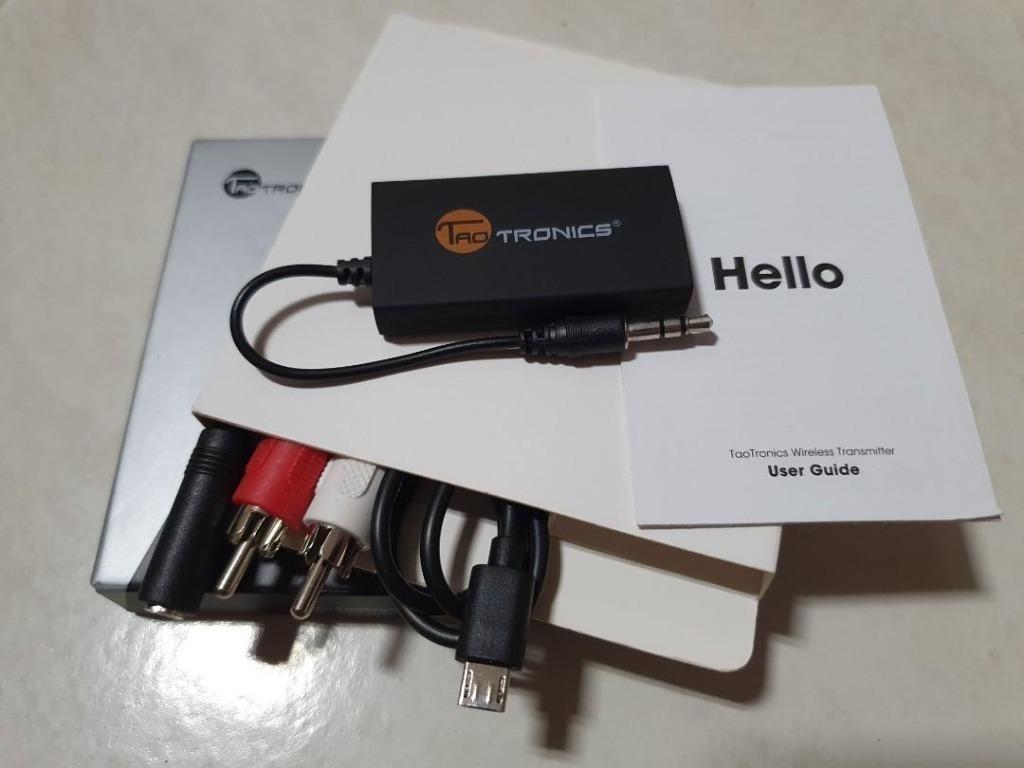 TaoTronics Transmitter Portable Bluetooth Transmitter for TV TT BA01 Audio Headphones Headsets on Carousell