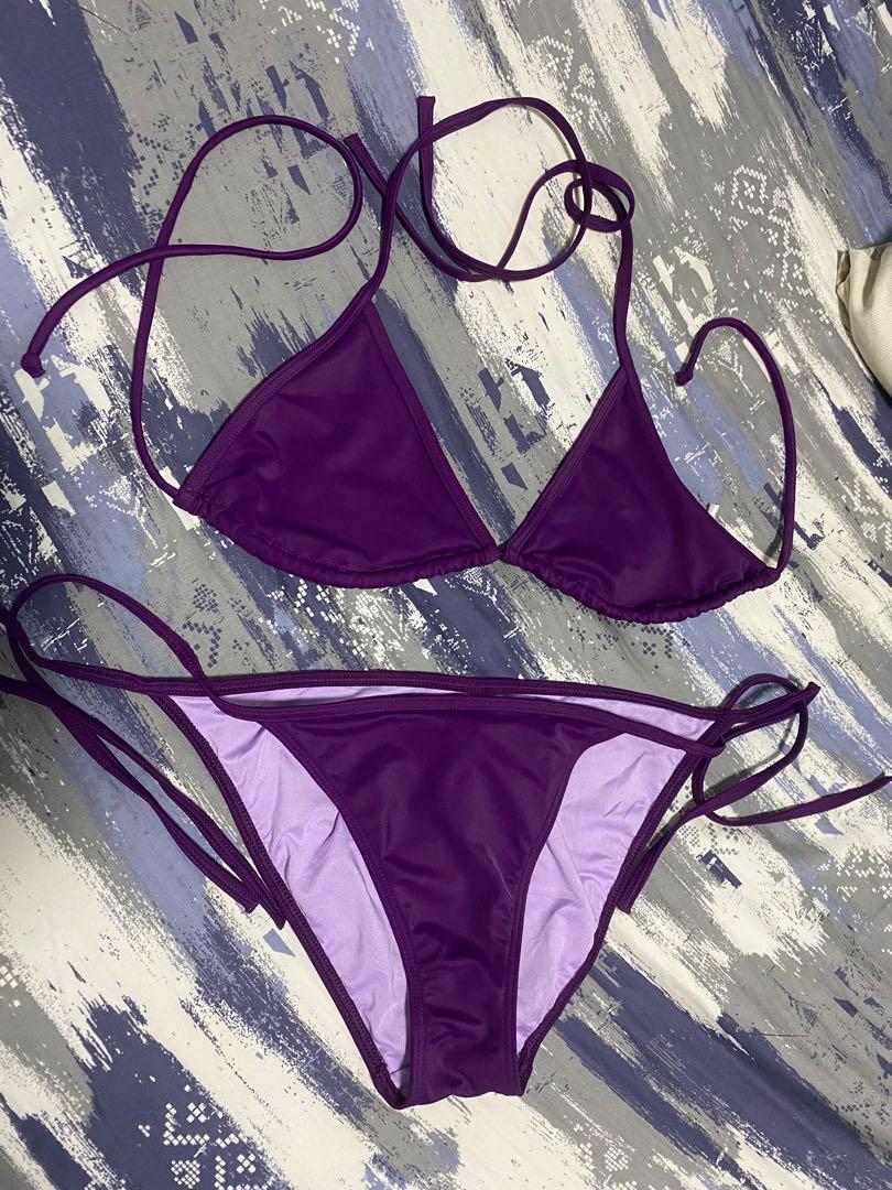 victoria secret purple swimsuit