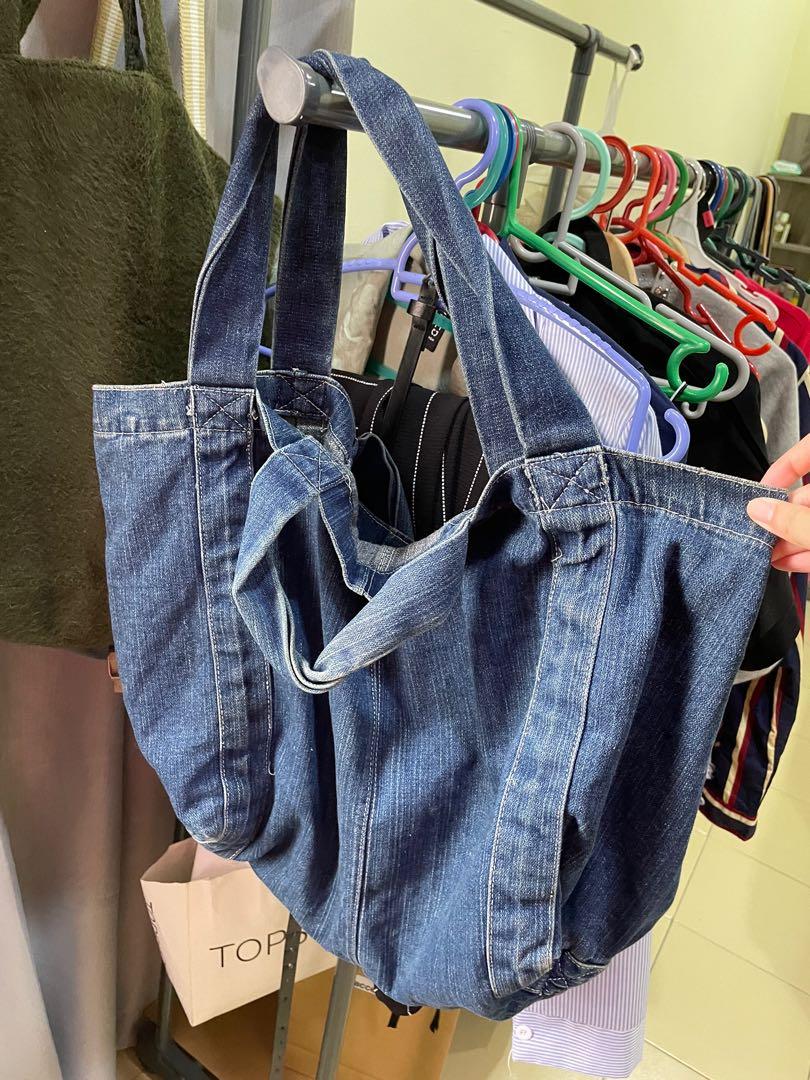 Zara denim tote bag, Women's Fashion 