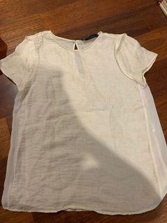 zara top white