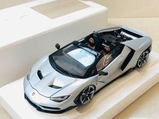 全新1/18 Autoart Lamborghini Centenario Roadster Matt Silver