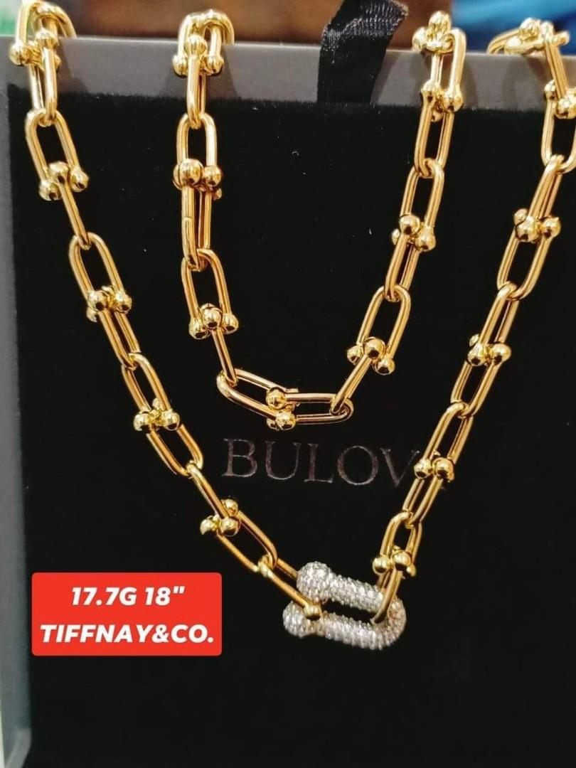 18k TIFFANY \u0026 CO GOLD NECKLACE, Women's 
