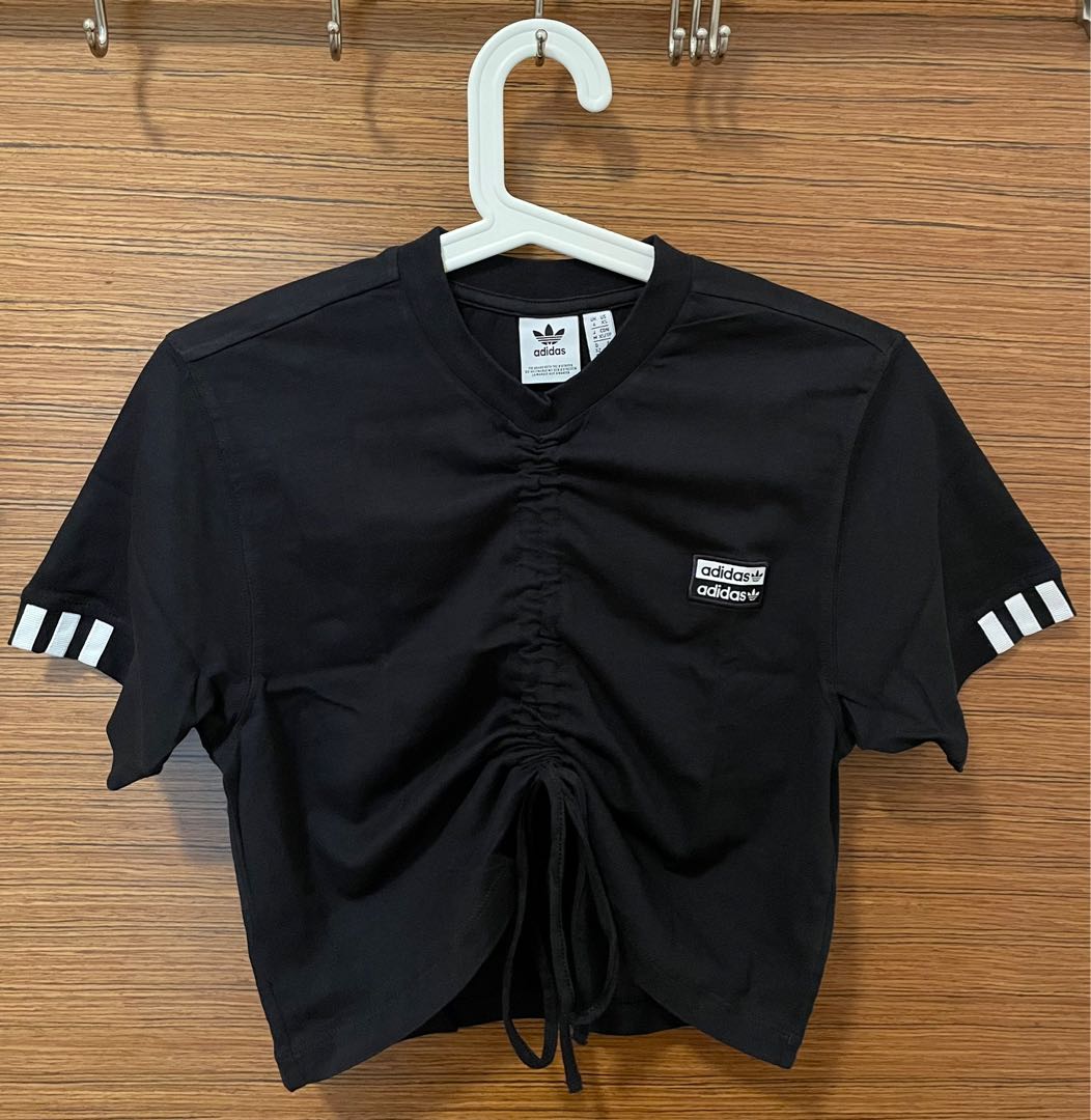 Adidas ruched tee hot sale