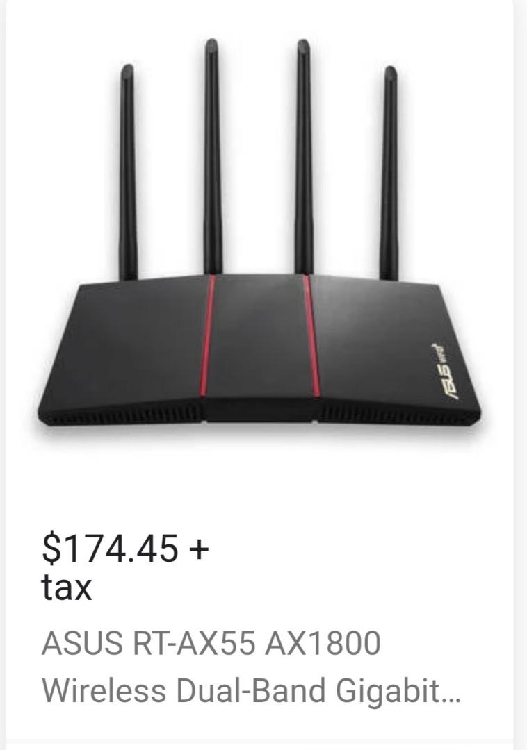 Ax500 Router Asus AX1800 RT-AX55 Router (Brand new set), Computers & Tech, Parts ...