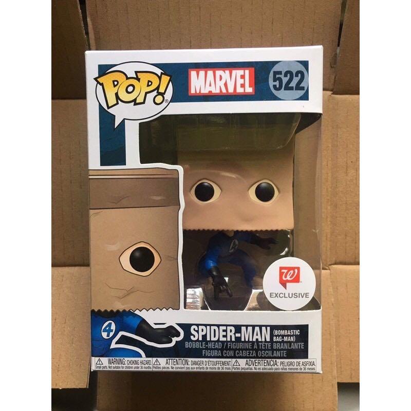 worn box Walgreens Exclusive Bombastic Bag-Man Funko Pop Marvel 522