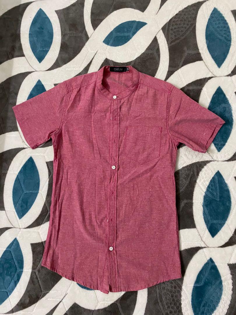 Baju Kurta Pink Lengan Pendek Men S Fashion Clothes Tops On Carousell