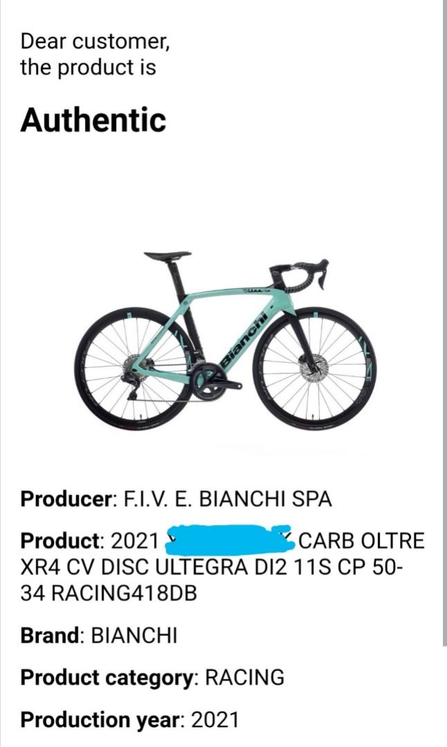 bianchi oltre xr4 size chart