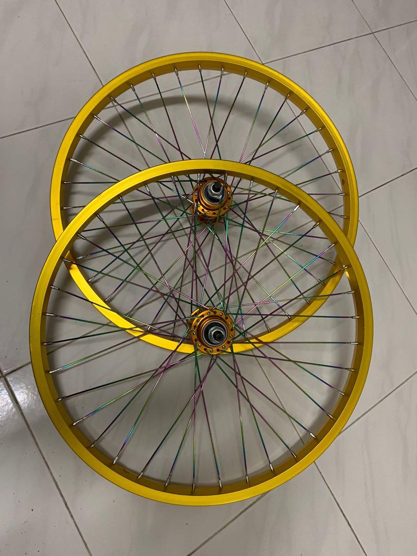 Gold bmx sales rims