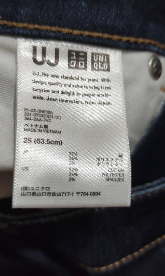 BN W/OUT TAGS UNIQLO JEANS (Category: Jeans) located in Taguig. Submitted by addictedtoshoes (Listing ID 1076152804, Image 2). Description: Brand new, factory pull-out Uniqlo jeans for women. Straight cut. Waistline is 28, length is 34.5. YKK zip. 2 front pockets and 2 back pockets. No tags, but, guaranteed Uniqlo. MOP: BDO/GCASH.