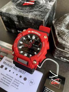 BNEW AUTHENTIC Casio G-Shock GA900-4 Anadigi Red & Black Resin Watch for Men P5,990