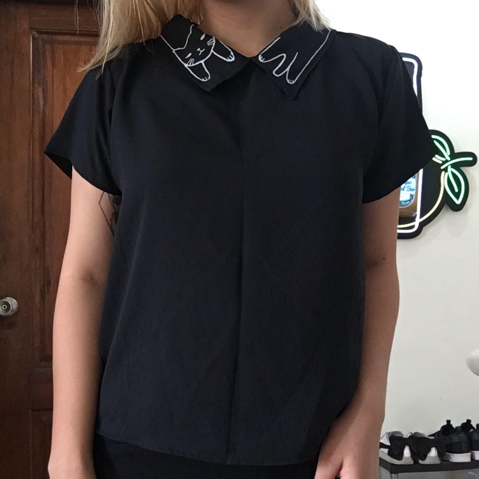Cat collar blouse online