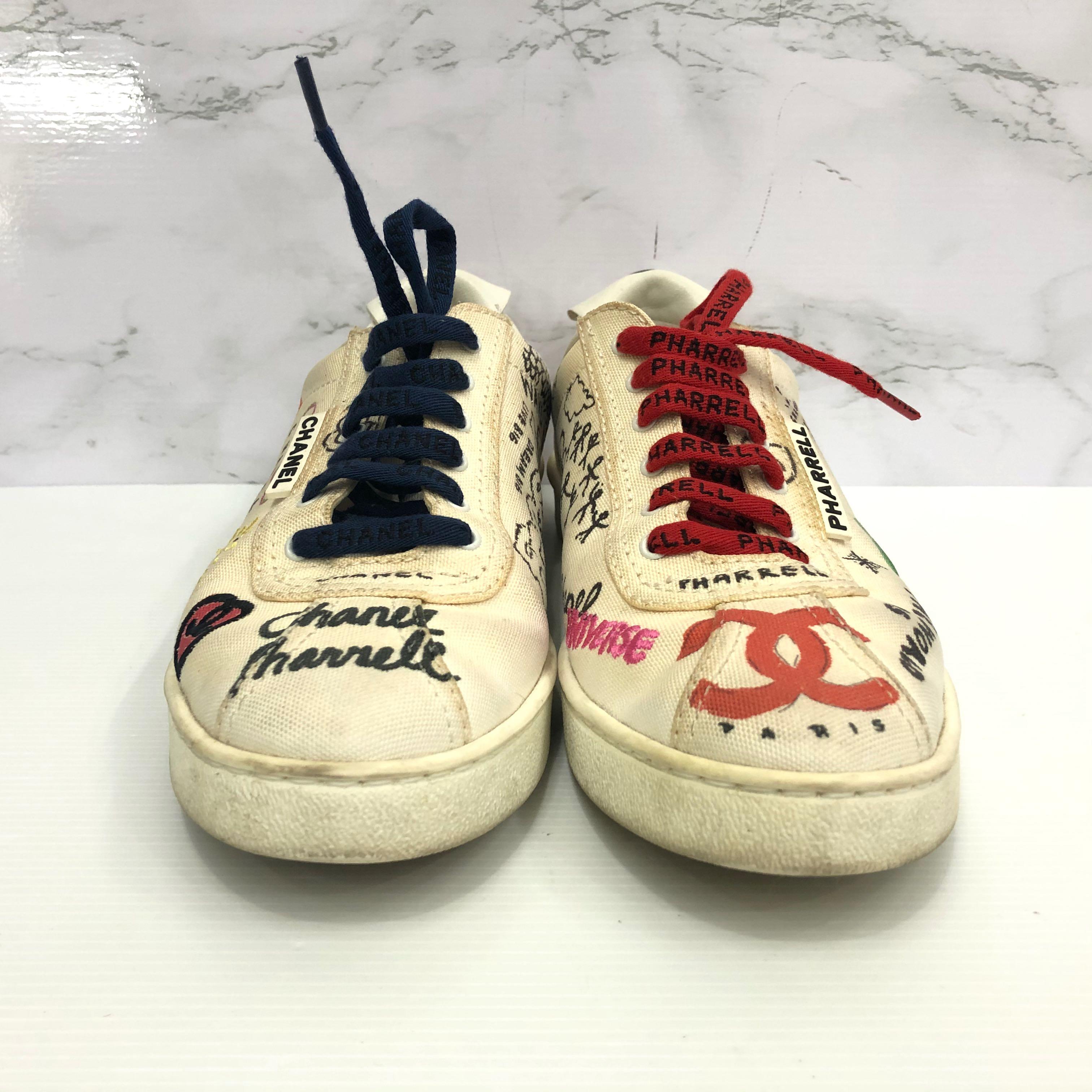 Chanel By Karl Lagerfeld X Pharrell Graphic Trainers