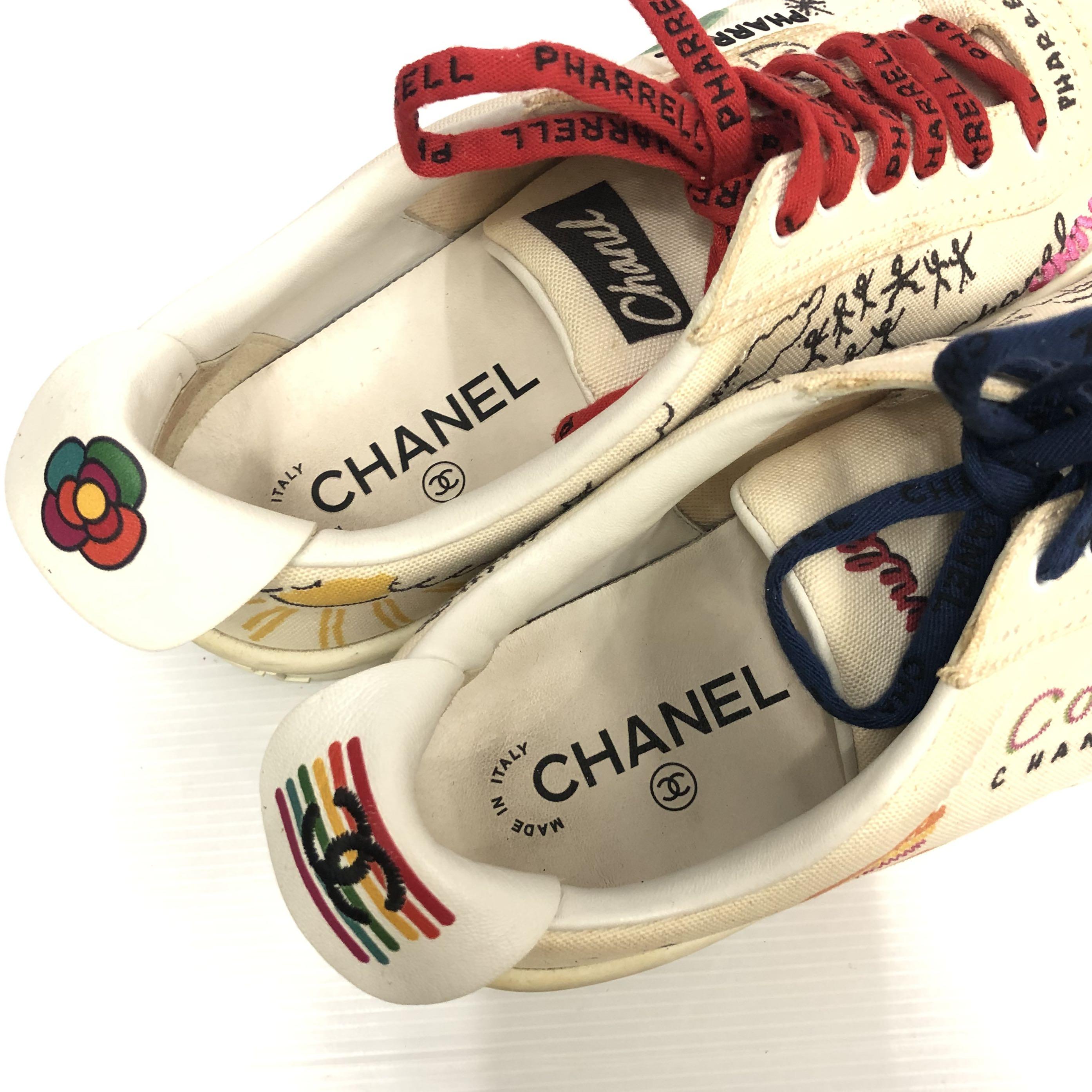 Chanel X Pharrell Williams Sneakers 217003665 *, Women'S Fashion, Footwear,  Sneakers On Carousell