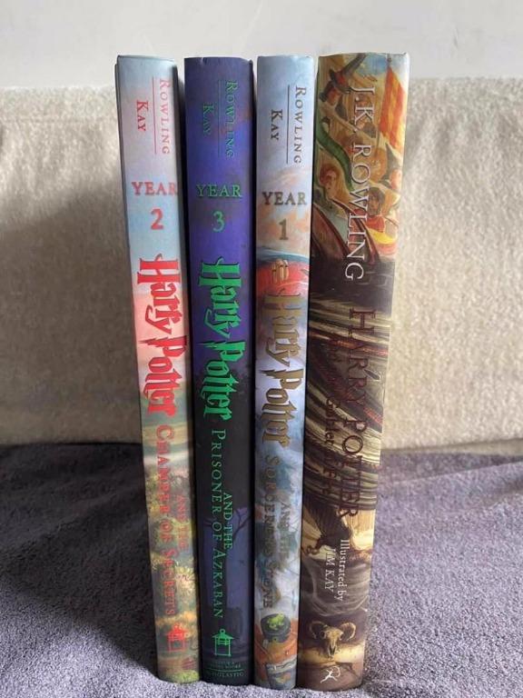 【Colour Illustrations】Hardcover Harry Potter (4 books per set), Hobbies ...