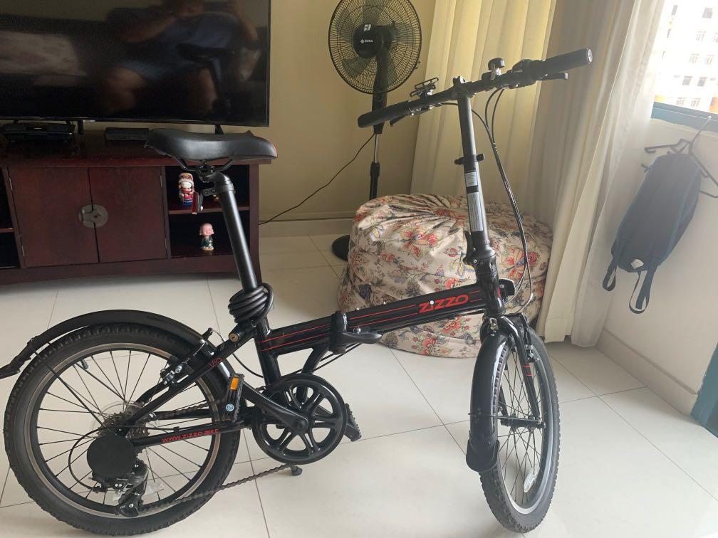 Folding Bicycle Zizzo via 20 inch Sports Equipment Bicycles