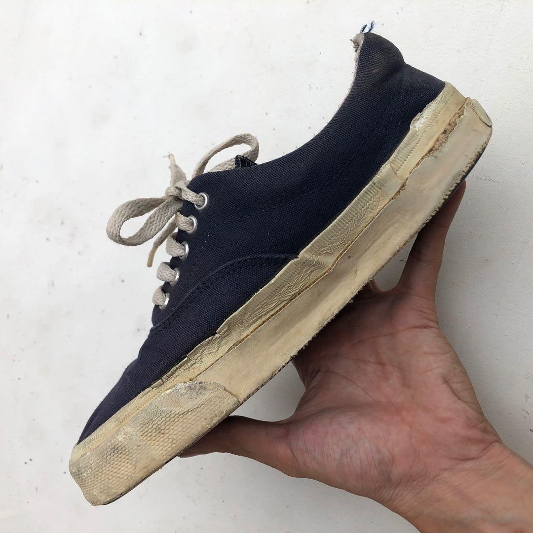 LAST DROP Vintage 80s 90s Converse Skidgrip USA Navy Blue Men s