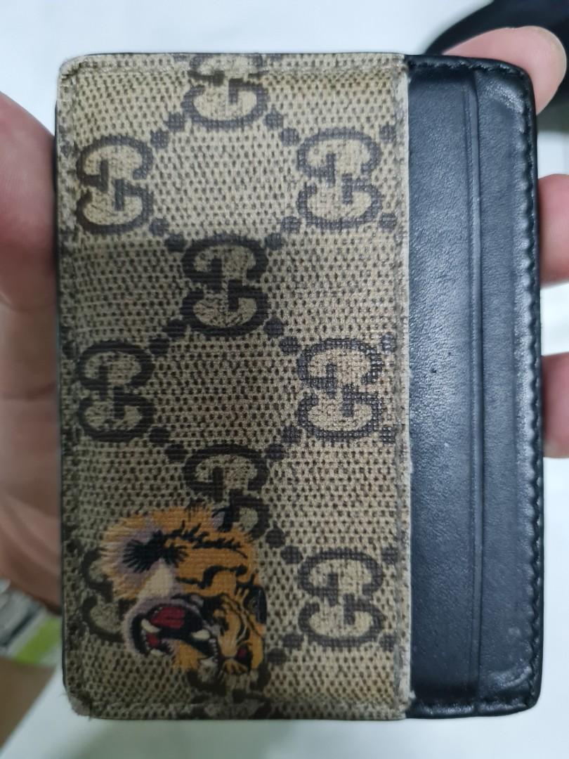 Gucci Tiger Card Holder Men s Fashion Watches Accessories Wallets Card Holders on Carousell