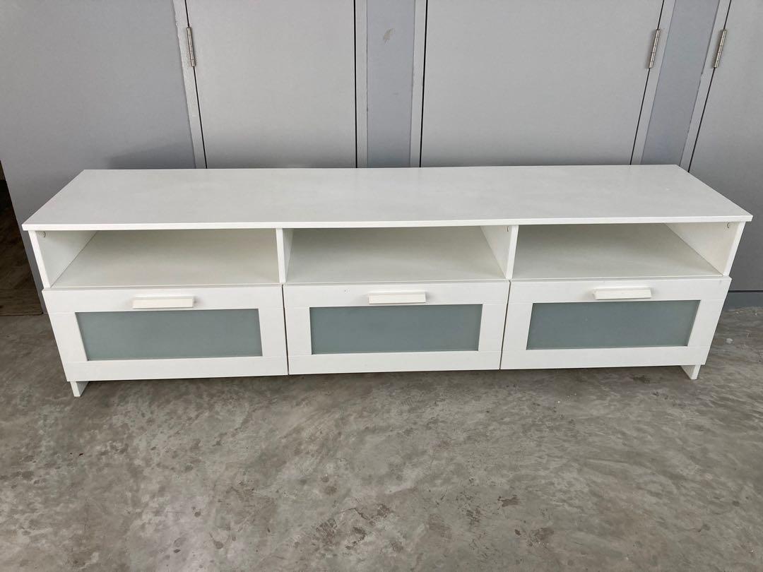 Brimnes tv unit shop white