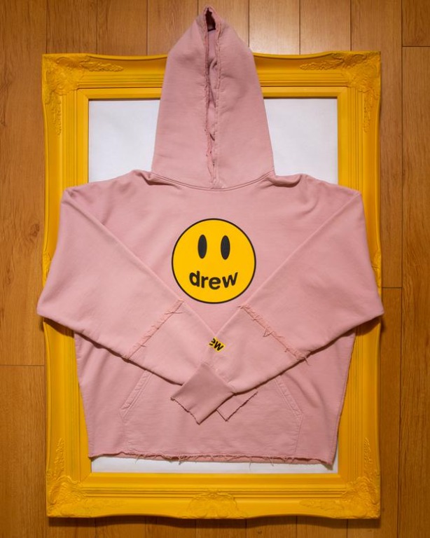 INSTOCK] 💎 Drew House Mascot Deconstructed Hoodie Dusty Rose