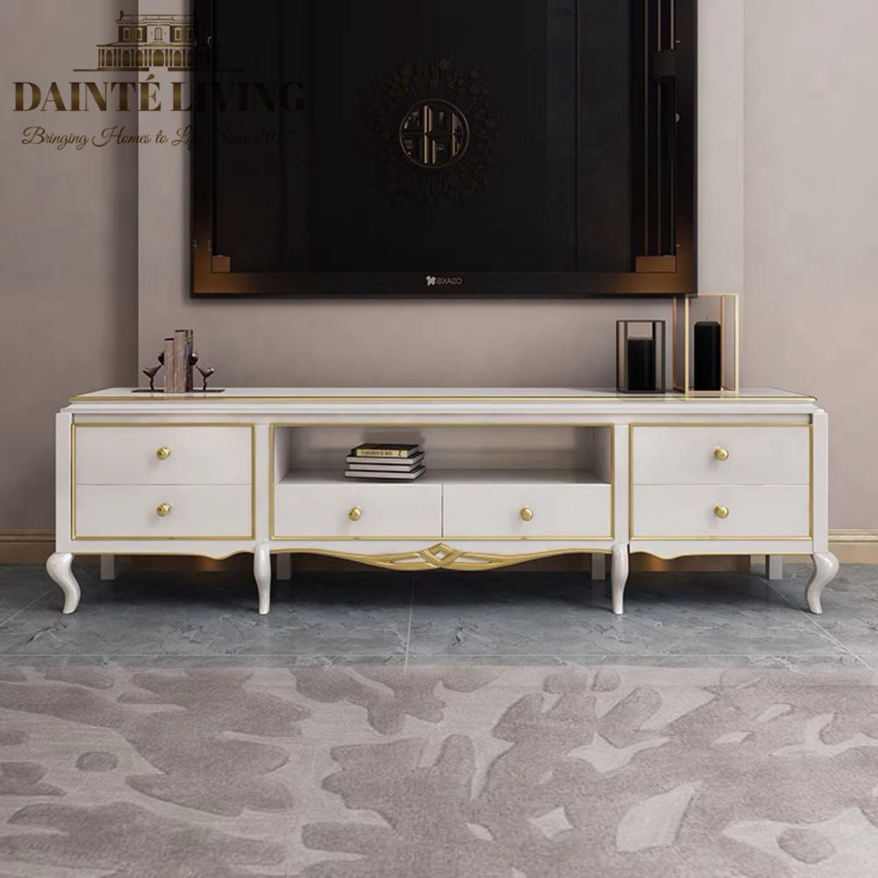 JACQUE Modern Victorian French TV Console Bespoke Furniture