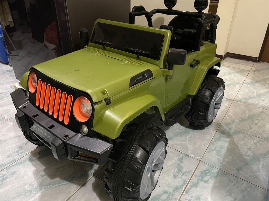 Jeep Toy Car for Toddler (Category: Kids Toys) located in Muntinlupa City. Submitted by treasuredtransitions (Listing ID 1076244010, Image 2). Description: Toy Car for Toddlers Up to 60kg Manual With hydraulics With Sounds (can play mp3 via usb) With lights Complete accessories Indoor used only! Bought @10k - Robinsons RFS: Decluttering, seldom used .
