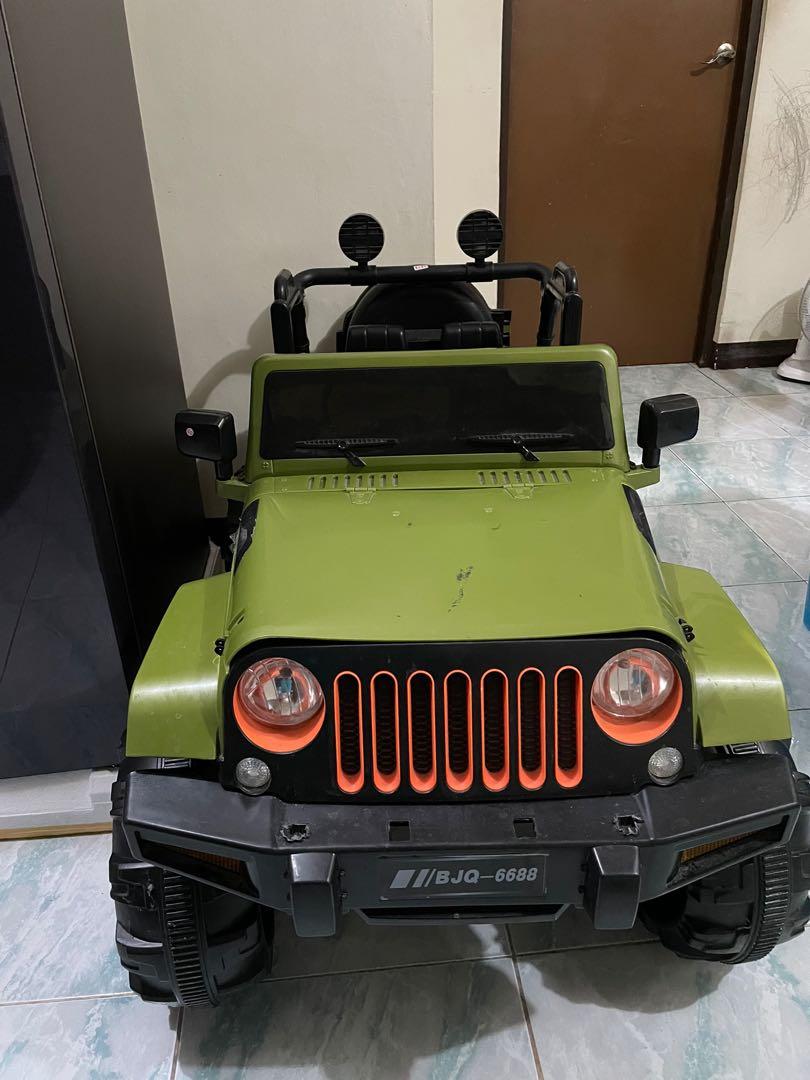 Jeep Toy Car for Toddler (Category: Kids Toys) located in Muntinlupa City. Submitted by treasuredtransitions (Listing ID 1076244010, Image 1). Description: Toy Car for Toddlers Up to 60kg Manual With hydraulics With Sounds (can play mp3 via usb) With lights Complete accessories Indoor used only! Bought @10k - Robinsons RFS: Decluttering, seldom used .