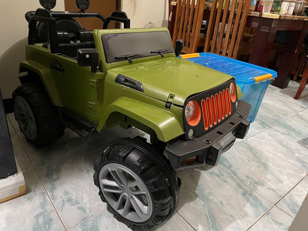 Jeep Toy Car for Toddler (Category: Kids Toys) located in Muntinlupa City. Submitted by treasuredtransitions (Listing ID 1076244010, Image 3). Description: Toy Car for Toddlers Up to 60kg Manual With hydraulics With Sounds (can play mp3 via usb) With lights Complete accessories Indoor used only! Bought @10k - Robinsons RFS: Decluttering, seldom used .