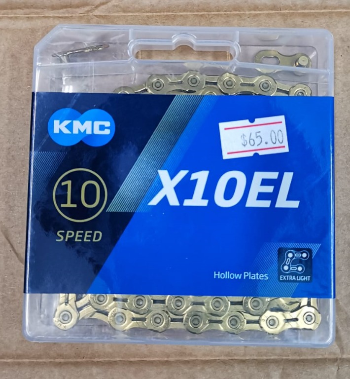 KMC 10 Speed X10EL TiN GOLD Bicycle Chain, Sports Equipment, Bicycles