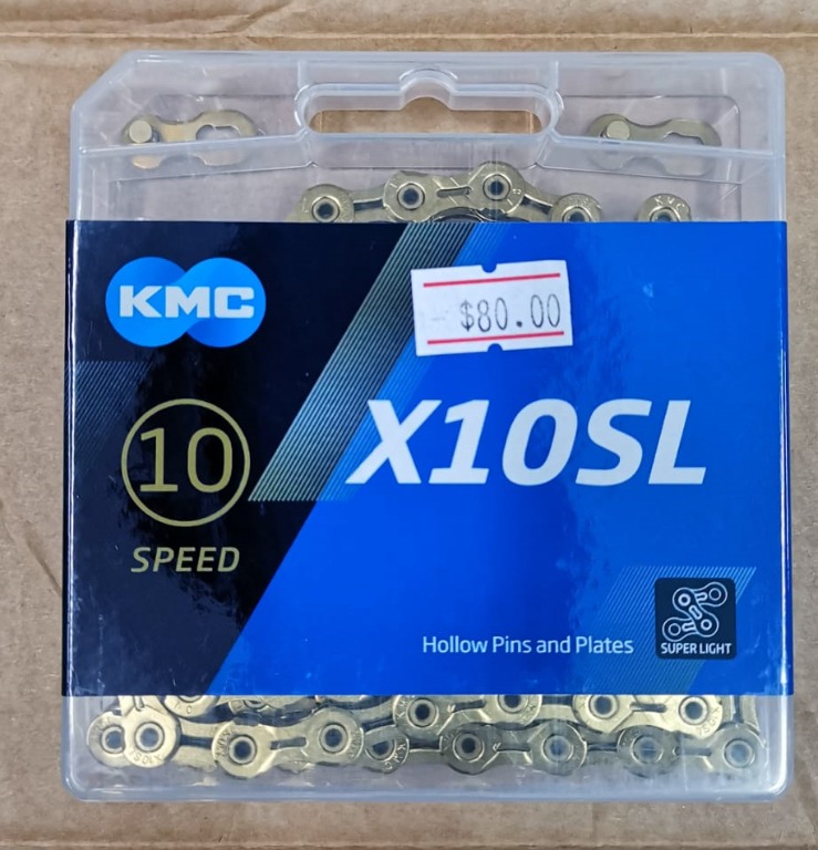 KMC 10 Speed X10SL TiN GOLD Bicycle Chain, Bicycles & PMDs, Parts