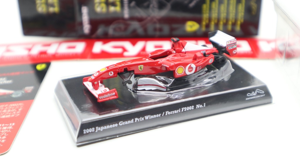 Kyosho 1/64 Ferrari F1 F2002 No.1 M Schumacher 2002 Japan GP 